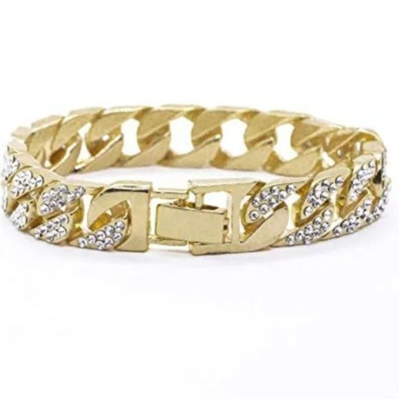 Mens Watch bracelet Luxury BLING out cuban watch - Picture 5 of 8